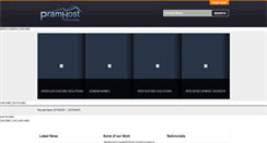 Desktop Screenshot of pramnoshosting.com