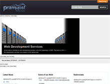 Tablet Screenshot of pramnoshosting.com